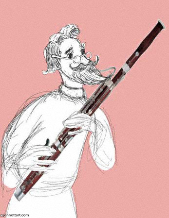 Peter's Grandfather playing the Bassoon, from Peter and the Wolf pictures